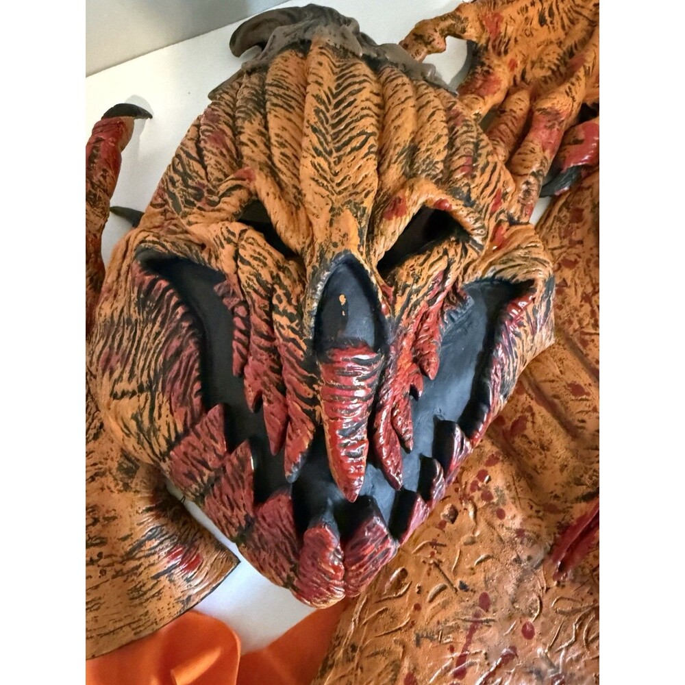 Dark Harvest Pumpkin Adult Halloween Mask Costume With Hands & Chest Piece. New!